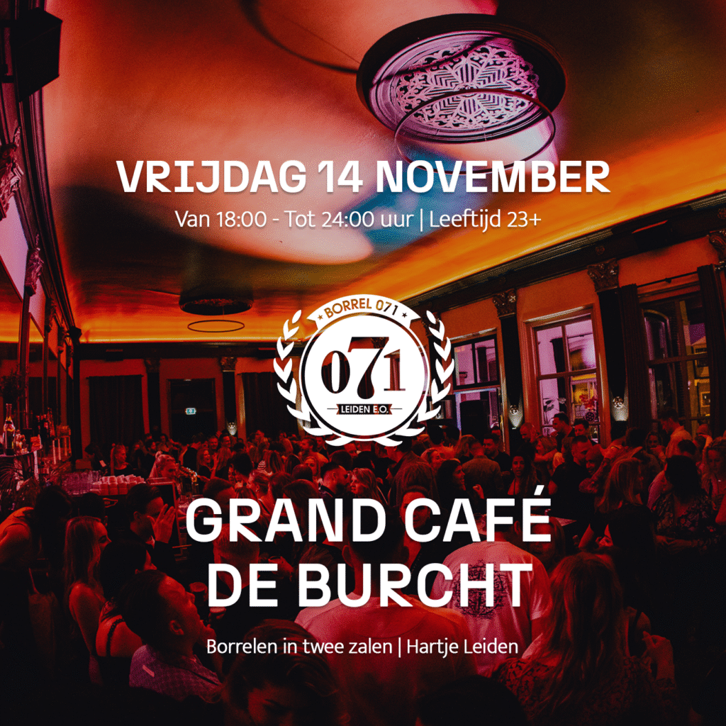 Borrel071 | 14 november | Grand Café de Bucht Leiden